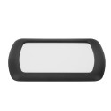 Car Sun Visor Makeup Mirrors Interior Sun-shading Cosmetic Mirror ABS Black