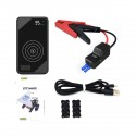 12V Portable Car Jump Starter 600A 7200mAh Powerbank Emergency Battery Booster Wireless Charging With LED Flashlight