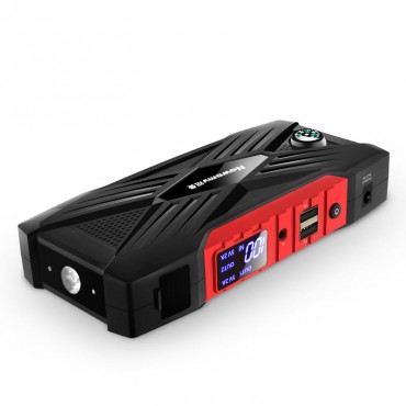 Q8 Plus Portable Car Jump Starter 12V 12000mAh Emergency Battery Booster with LED FlashLight LCD Screen