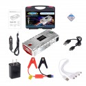 Portable Car Jump Starter 15000mAh 800A Peak Powerbank Emergency Battery Booster Digital Charger with LED Flashlight USB Port Silvery