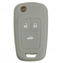 3 Button Silicone Key Case Holder Fob Protector Cover For Chevrolet