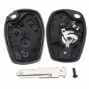 3 Buttons Car Remote Key Case With Uncut Blade For Nissan Primastar