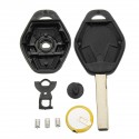 3 Buttons Diamond Remote Key Case Full Repair Kit For BMW E46 3 5 7 Z3