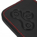 3-Key Red Line PU Leather Car Key Cover Shell Case/Bag for Renault Megane R.S. Scenic