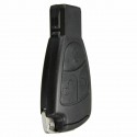 3-key Remote Key Case With Small Key And Battery Clip For Mercedes