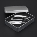 3Pcs Silver Remote Key Case Fob Cover For Porsche Panamera Macan Cayman 91