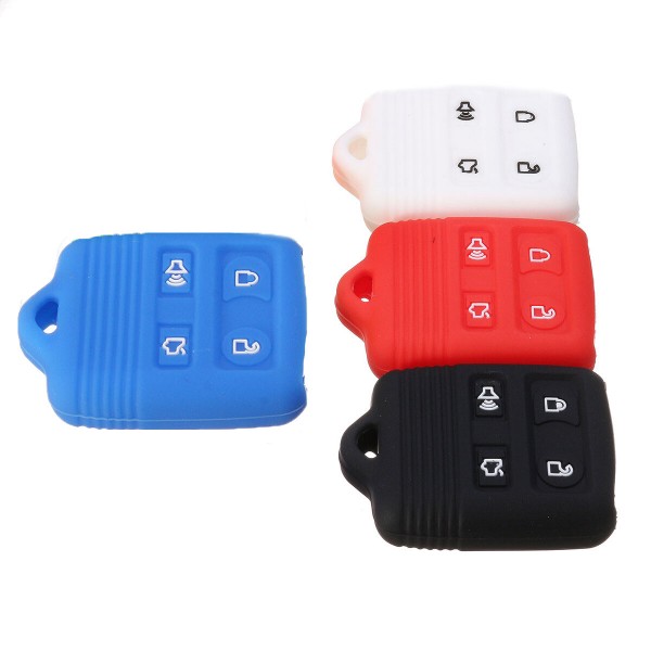 4 Button Silicone Remote Key Case Shell Cover For Ford Edge Explorer