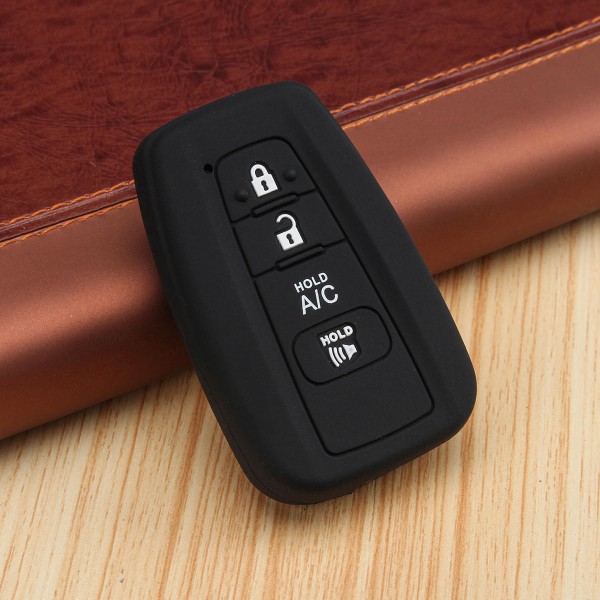 4 Buttons Silicone Car Key Remote Case/bag Cover Holder for Toyota Camry 2018 Prius 2017-2018