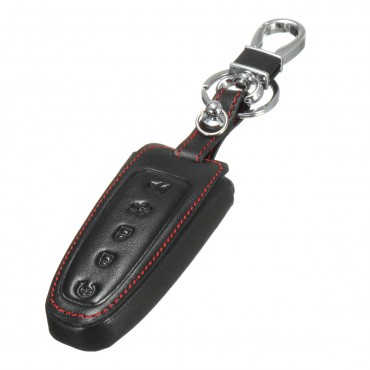 5 Button PU Leather Remote Smart Key Case Cover For Ford Lincoln MKS MKT MKX US