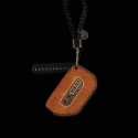 6pcs Leather Car Key Case Protector Cover Remote Control Keychain Bag for Jeep for Wrangler JL 2018
