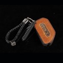 6pcs Leather Car Key Case Protector Cover Remote Control Keychain Bag for Jeep for Wrangler JL 2018