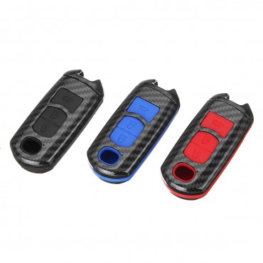 ABS Carbon Fiber Remote Smart Car Key Case/Bag Cover Fob Shell for Mazda 3/5/6/CX3/CX5