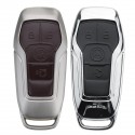 Alloy Smart Remote Key Shell Pu Leather Case Cover for Ford Lincoln 4/5 Button