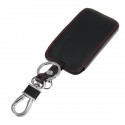 Car Black PU Leather Key Holder Remote Key Case Keychain For Renault Kadjar 2016