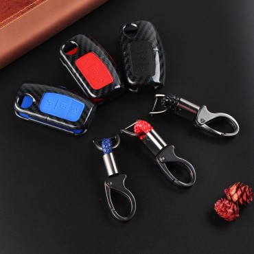 Car Key Case Bag Protector Cover Remote Control Fob for Ford Fiesta Focus Mondeo Falcon C-Max Falcon