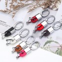 Car Key Chain Fobs Leather Weave Straps Key Ring Accessory Keychain Vehicle Auto