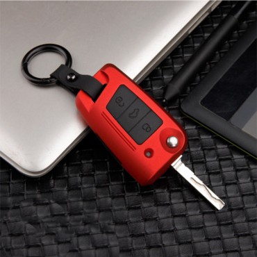 Car Key Cover Silicone Protective Case With Belt Buckle Suitable For Volkswagen/Golf/Jetta/Skoda