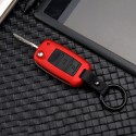 Car Key Cover Silicone Protective Case With Belt Buckle Suitable For Volkswagen/Golf/Jetta/Skoda