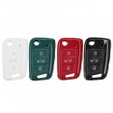 Car Key Cover Silicone TPU Protective Case With Belt Buckle Suitable For Volkswagen/Golf/Jetta/Skoda