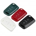 Car Key Cover Silicone TPU Protective Case With Belt Buckle Suitable For Volkswagen/Golf/Jetta/Skoda