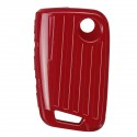 Car Key Cover Silicone TPU Protective Case With Belt Buckle Suitable For Volkswagen/Golf/Jetta/Skoda