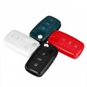 Car Key Cover Silicone TPU Protective Case With Belt Buckle Suitable For Volkswagen/Golf/Jetta/Skoda