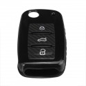 Car Key Cover Silicone TPU Protective Case With Belt Buckle Suitable For Volkswagen/Golf/Jetta/Skoda