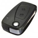 Flip FOB Key Shell Case Blade With 3 Button For Fiat Panda Grande