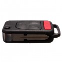 Four Buttons Remote Key Shell Case Black Colour Replacement