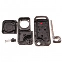 Four Buttons Remote Key Shell Case Black Colour Replacement