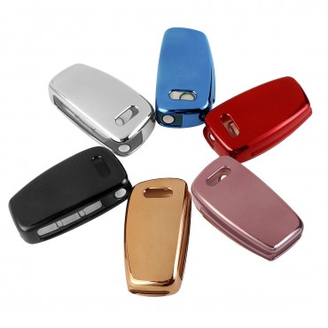 Full-Protective TPU Remote Key Cover Fob with Keypad Film For Audi A1 A3 A4 S3 S4 S5