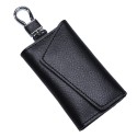 Leather Car Key Bag Case Men Women Keychain Holder Organizer Pouch Cow Split Mini Wallet Card Bag