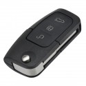 Remote Key Case 3 Buttons Fob Cover Shell with Battery for Ford Focus Mondeo C-Max S-Max Kuga Galaxy