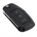 Remote Key Case 3 Buttons Fob Cover Shell with Battery for Ford Focus Mondeo C-Max S-Max Kuga Galaxy