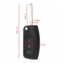 Remote Key Case 3 Buttons Fob Cover Shell with Battery for Ford Focus Mondeo C-Max S-Max Kuga Galaxy