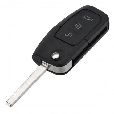 Remote Key Case 3 Buttons Fob Cover Shell with Battery for Ford Focus Mondeo C-Max S-Max Kuga Galaxy