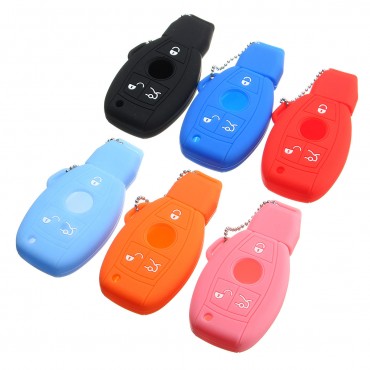 Silica Gel Remote Key Case Protect Sleeve For Mercedes