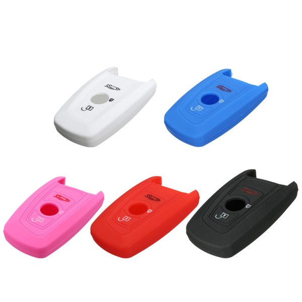 Silicone Remote Key Cover Case Holder 3 Buttons for BMW 3 5 Series X1 X4 X5