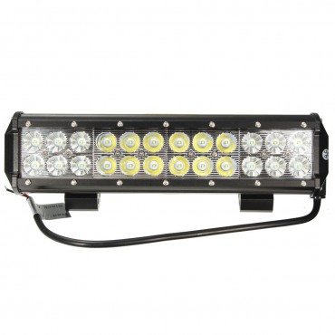 12Inch 72W LED Work Light Bar Spot Flood Combo Beam 6000K for Off Road 4X4 ATV 4WD UTE