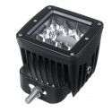 12W LED Work Light Bars Combo Beam White+Amber Driving Fog Lamp for 12V/24V Off Road SUV ATV UTV 4WD Trailer
