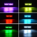 144W 7 Inch RGB LED Work Light Bar Driving Fog Lamp 10-32V For 4WD SUV Truck UTE Offroad ATV