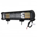 14.5Inch 216W LED Work Light Bar Strobe Flash Lamp Waterproof Dual Color White+Amber 10-30V for Offroad SUV Truck Trailer