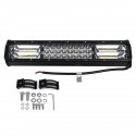 14.5Inch 216W LED Work Light Bar Strobe Flash Lamp Waterproof Dual Color White+Amber 10-30V for Offroad SUV Truck Trailer