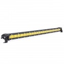 25 Inch 72W 24LED Work Light Bar 7200LM Single Row Spot Flood Yellow Lamp Waterproof Car Truck