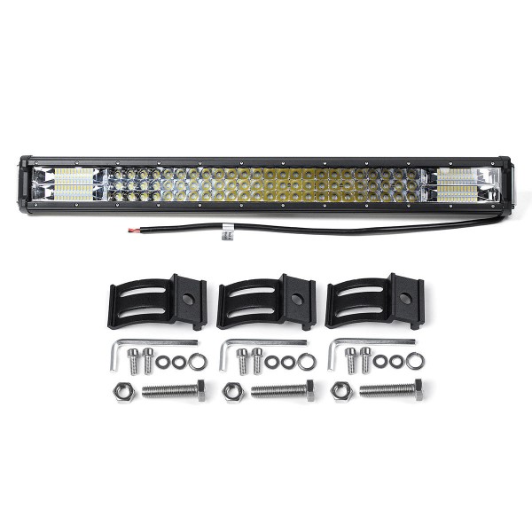 26Inch 360W LED Work Light Bar Spot Flood Combo Beam Off Road Driving SUV Trucks