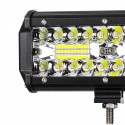 2PCS 7 Inch 120W LED Light Bar 24000lm Spotlight Flood Off-Road Driving 4WD SUV