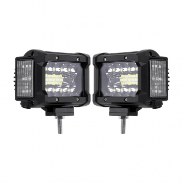 3.5 Inch 72W LED Work Light Bar Side Shooter Flood Spot Combo Beam 2Pcs for Jeep Offroad ATV SUV