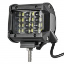4 Inch 36W Quad Row RGB LED Work Light Bar Spot Flood Fog Lamp IP68 Waterproof For Off-Road Car Truck