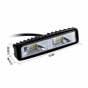 48W 16LED Work Light Bar Waterproof 6000K Universal 9-36V For Car Home