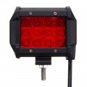 4Inch 12LED 24W Car Truck Off-road LED Work Light Bar Driving Fog Flood Beam Lamp Red Yellow